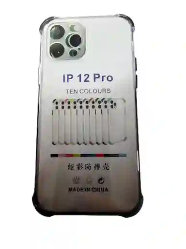 Carcasa Transparente Con Negro Para Iphone 12 Pro