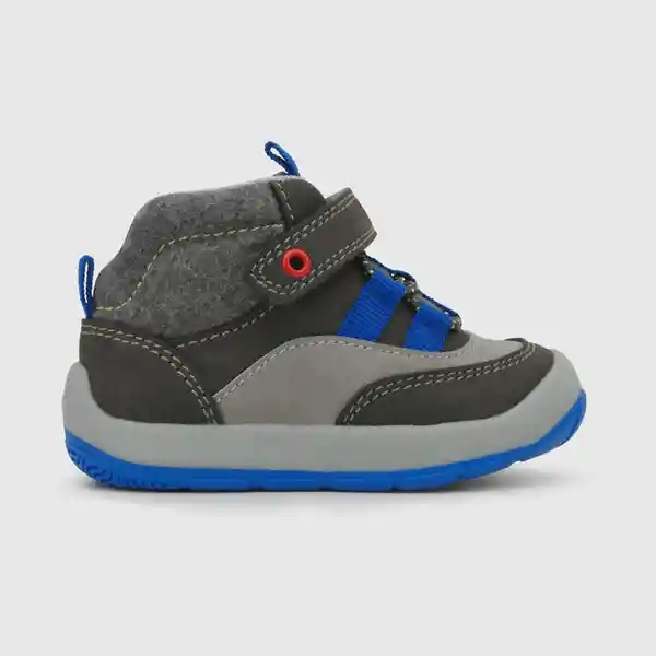 Botines Velcro Elástico Colores de Niño Gris Talla 20 Colloky