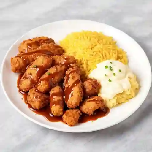 Korean Sticky Fried Chicken + Cannadian BBQ + Cerveza