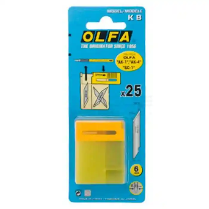 Respuesto Cuchilla Tipo Lápiz KB 25 Unidades Olfa