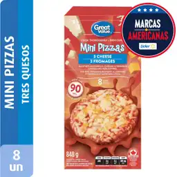 Great Value Mini Pizza 3 Cheese