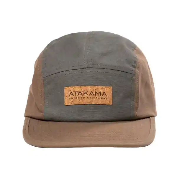 Jockey Five Panel Puelo Café/Verde Atakama Outdoor