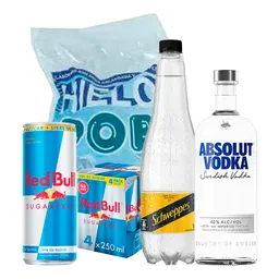 Combo Xl Vodka Absolut Red Bull