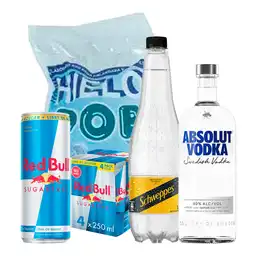 Combo Xl Vodka Absolut Red Bull