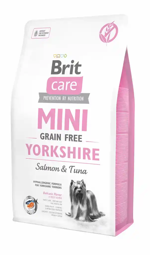 Brit Care Alimento para Perro Mini Grain Free Yorkshire Sabor Salmón y Tuna