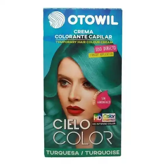Otowil Tinte Capilar Cielo Color sin Amoniaco Tono Turquesa
