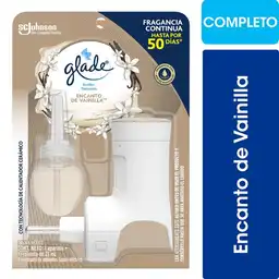 Desodorante Ambiental Glade Aceites Naturales Vainilla o Tropical Foral o Harmony Aparato + Repuesto 21ml