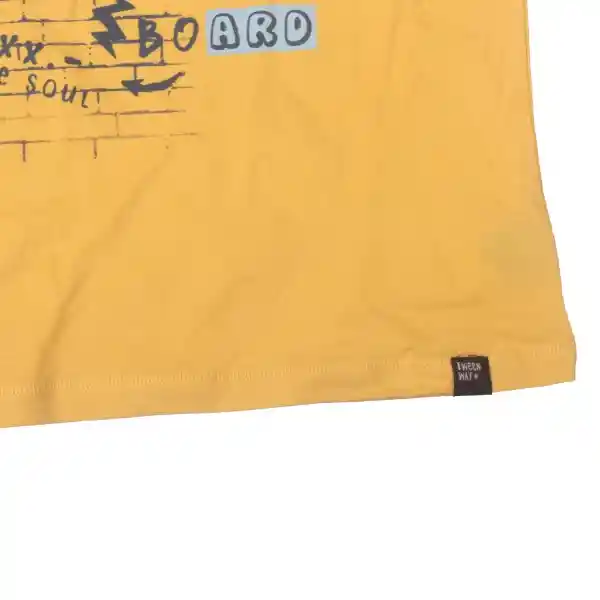 Polera Niño Amarillo Pillin 10 a