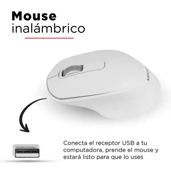 Miniso Mouse Pad Inalambrico Blanco E701