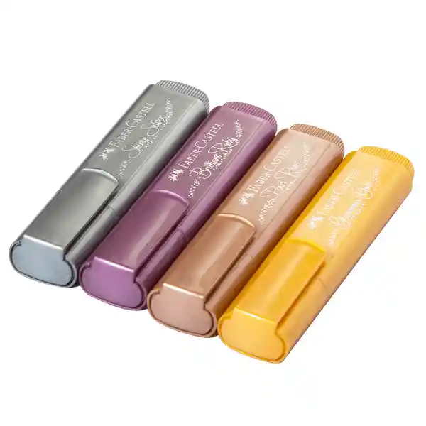 Faber Castell - Set 4 Destacadores Metallic