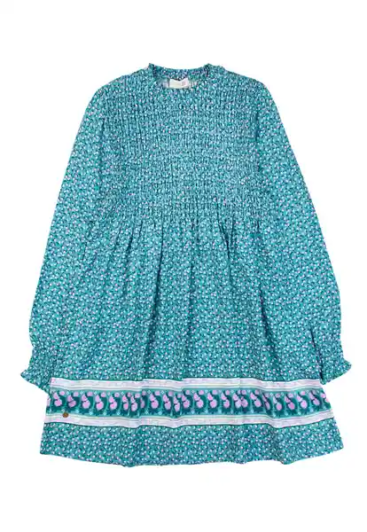 Vestido Junior Arctic 387 Niña Verde Talla 10 Años Ficcus