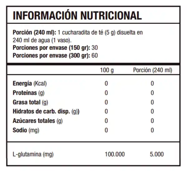 Optimum Nutrition Glutamine Powder Glutamina