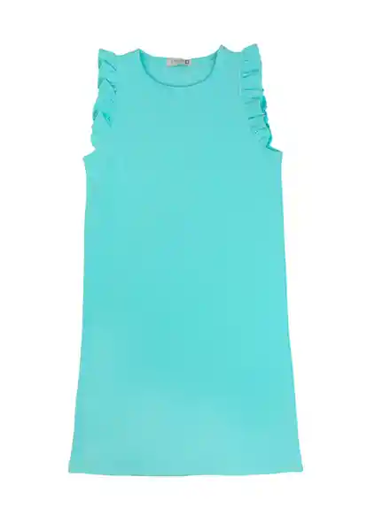 Vestido Rib Holiday Girls Turquesa Talla 02 - 362