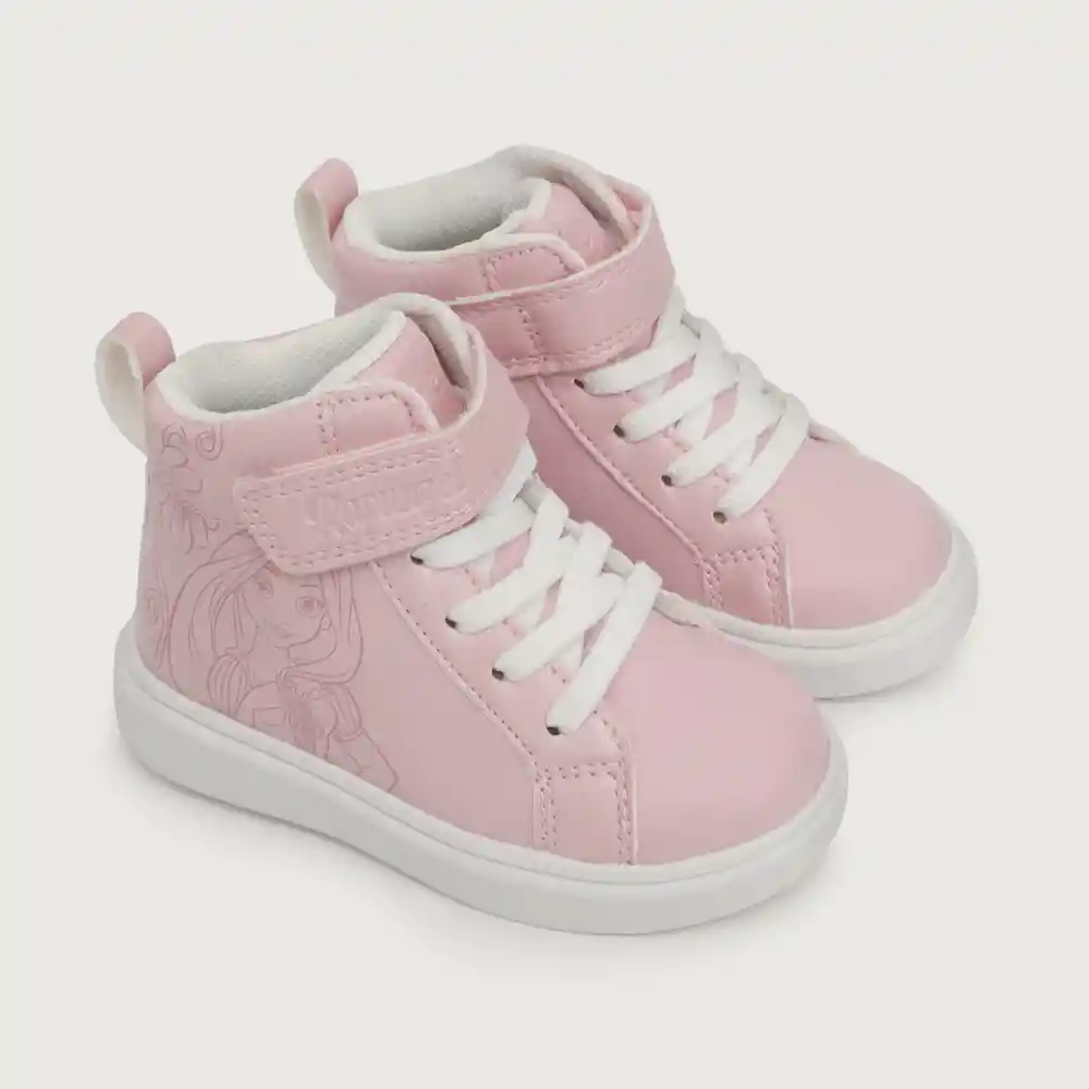 Zapatillas Urbana Disney Rapunzel Niña Rosado Talla 25