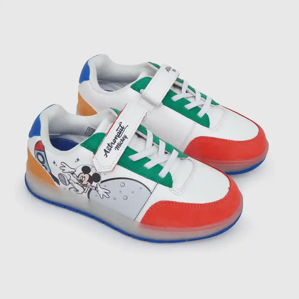 Zapatillas Mickey Astronauta Blanco Talla 29