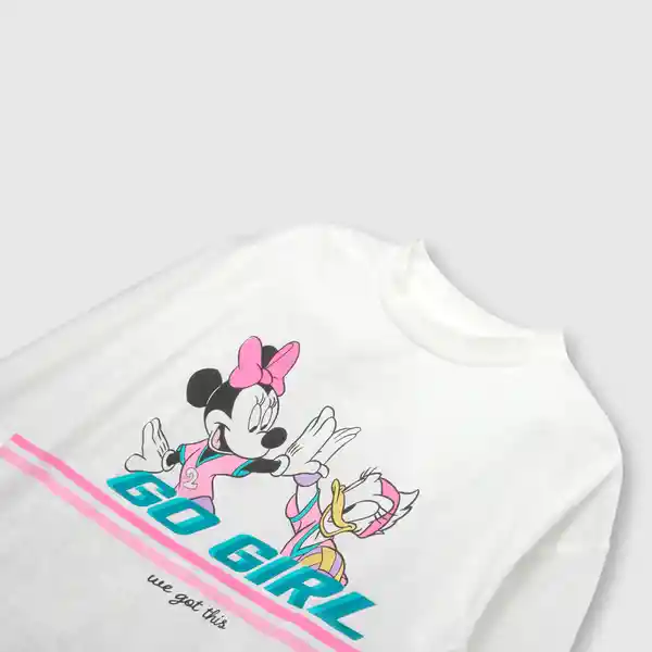 Polera Minnie de Niña Off White Talla 3A Colloky