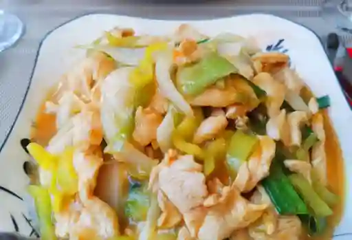 Pollo Camarón Mongoliano