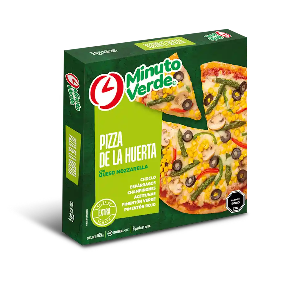 Pizza de La Huerta Minuto Verde