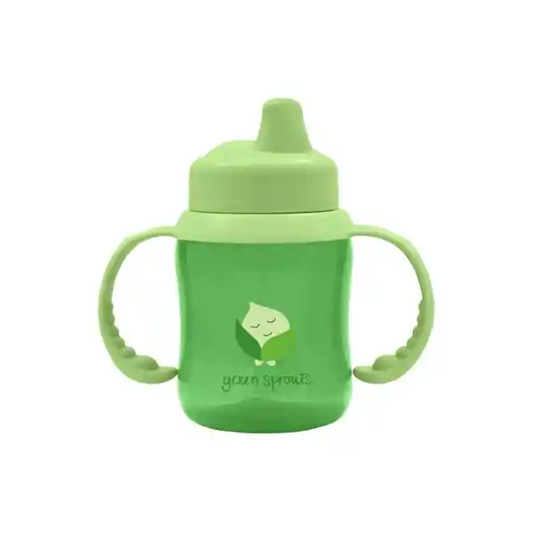 Vaso de Transición Con Boquilla Antiderrame - Verde 180 mL