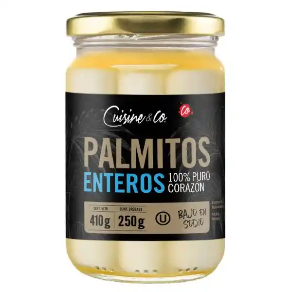 Palmitos Enteros Premium Drenado Cuisine & Co