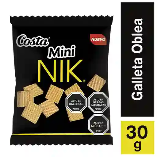 Costa Mini Nik Galletas con Crema Sabor Vainilla Bocado
