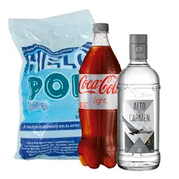 Combo Alto Del Carmen Transparente & Coke Light