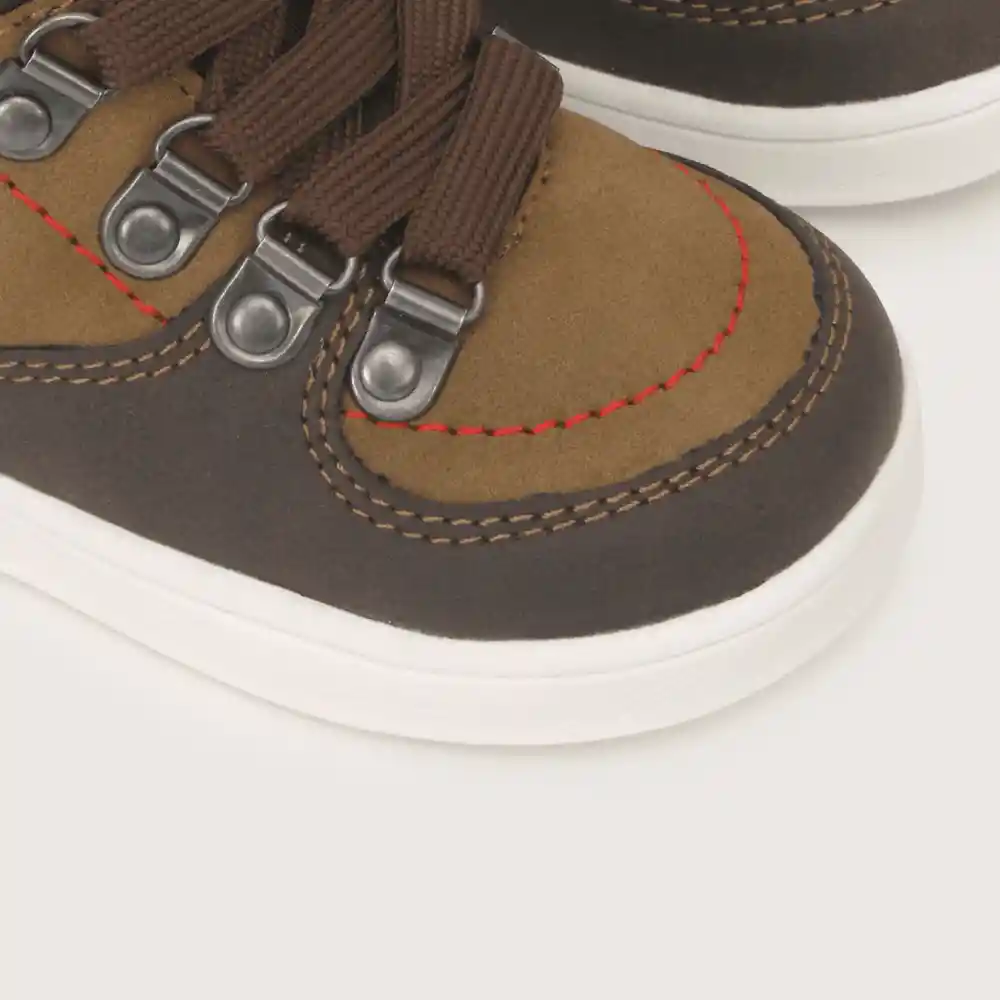 Botines Urbano De Niño Café Talla 24