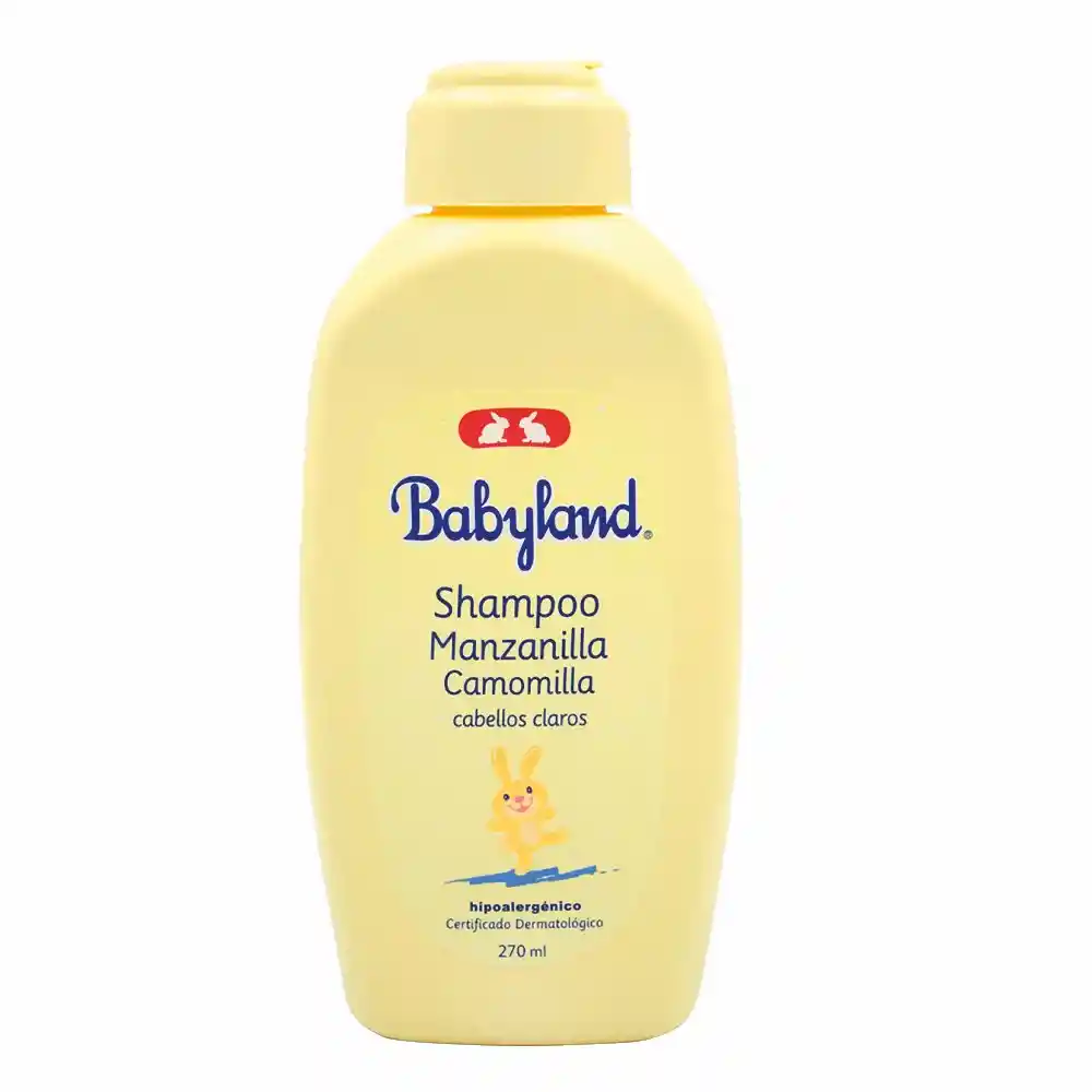 Babyland Shampoo de Bebé con Manzanilla para Cabellos Claros
