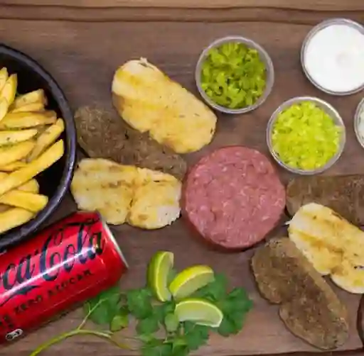 Crudo Tpm + Cono Papitas + Bebida 220 Ml