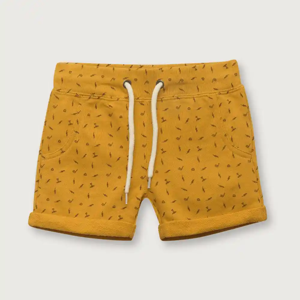 Short Disney De Niño Mostaza Talla 9m