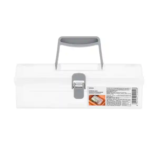 Caja de Almacenamiento Rectangular Con Broche y Asa Miniso