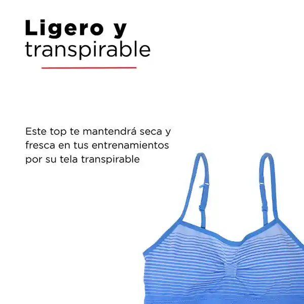 Brasier Deportivo Para Mujer Azul L/XL Miniso