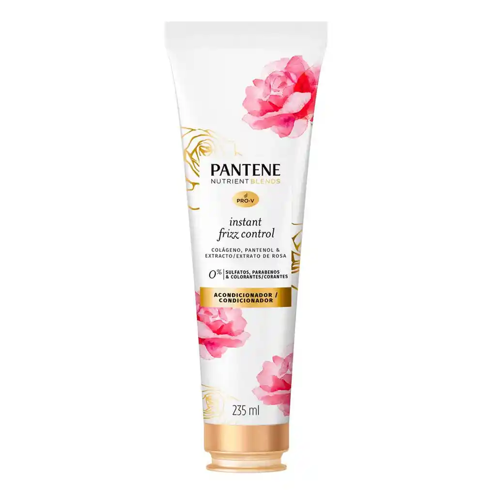 Pantene Acondicionador Frizz Control Rose