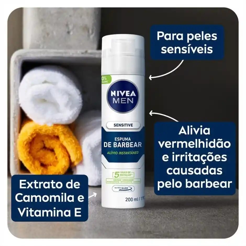 Nivea Men Espuma Afeitar Sensitive