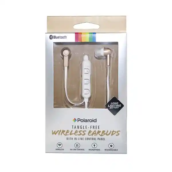 Gold Audífono Polaroid Bluetooth Gris