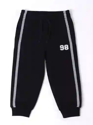 Baby Harvest Pantalón de Buzo Aplica Ess tt Negro 12/18