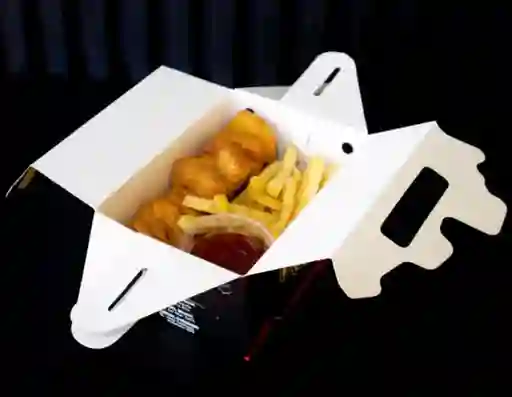 Caja Papas Fritas Nugget 1 Salsa