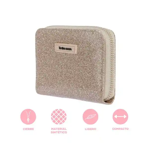 Cartera Con Cierre Beige Miniso