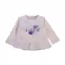 Polera Manga Larga Bebé Niña Crudo T. 6 M Pillin