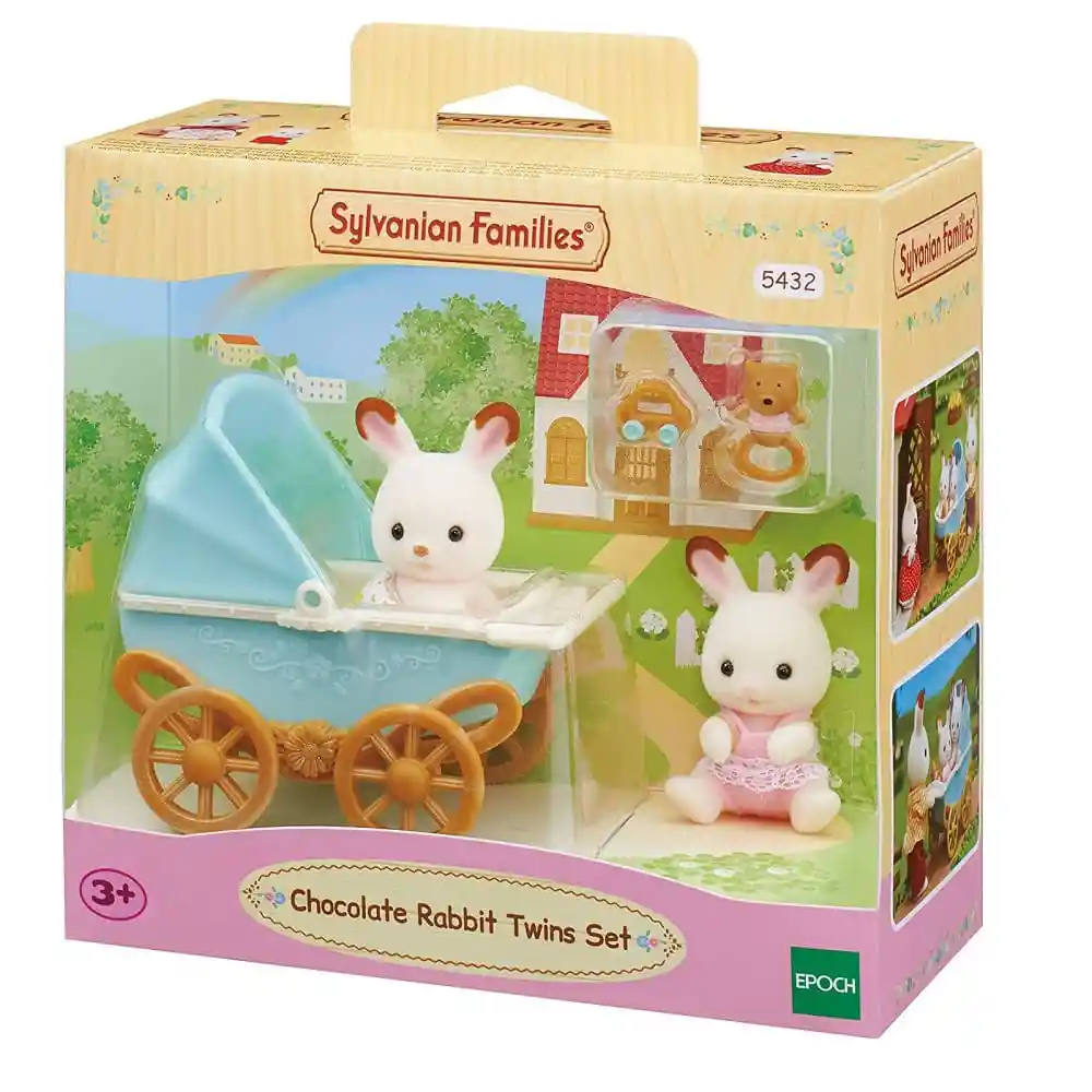 Sylvanian Families Set Juguete Cochecito Gemelar