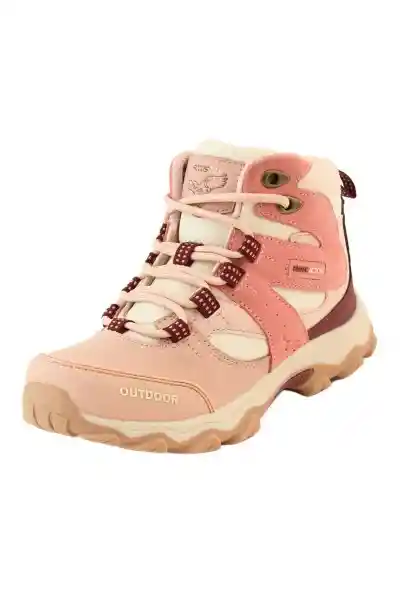 Zapatillas Outdoor Caña Cordón W24 Niña Rosado 31 913 Ficcus