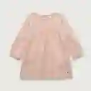 Vestido Con Corte en V de Niña Rosado Talla 3A Opaline