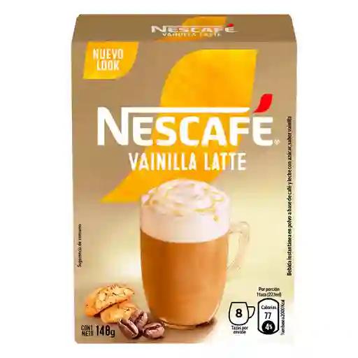 Café Nescafé Vainilla Latte (8 Un. X 18.5 G)