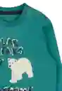 Polera Bebé Arctic Niño Verde 6 a 12 Meses 140