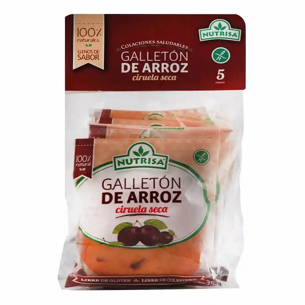 Nutrisa Galletón de Arroz con Ciruela Seca