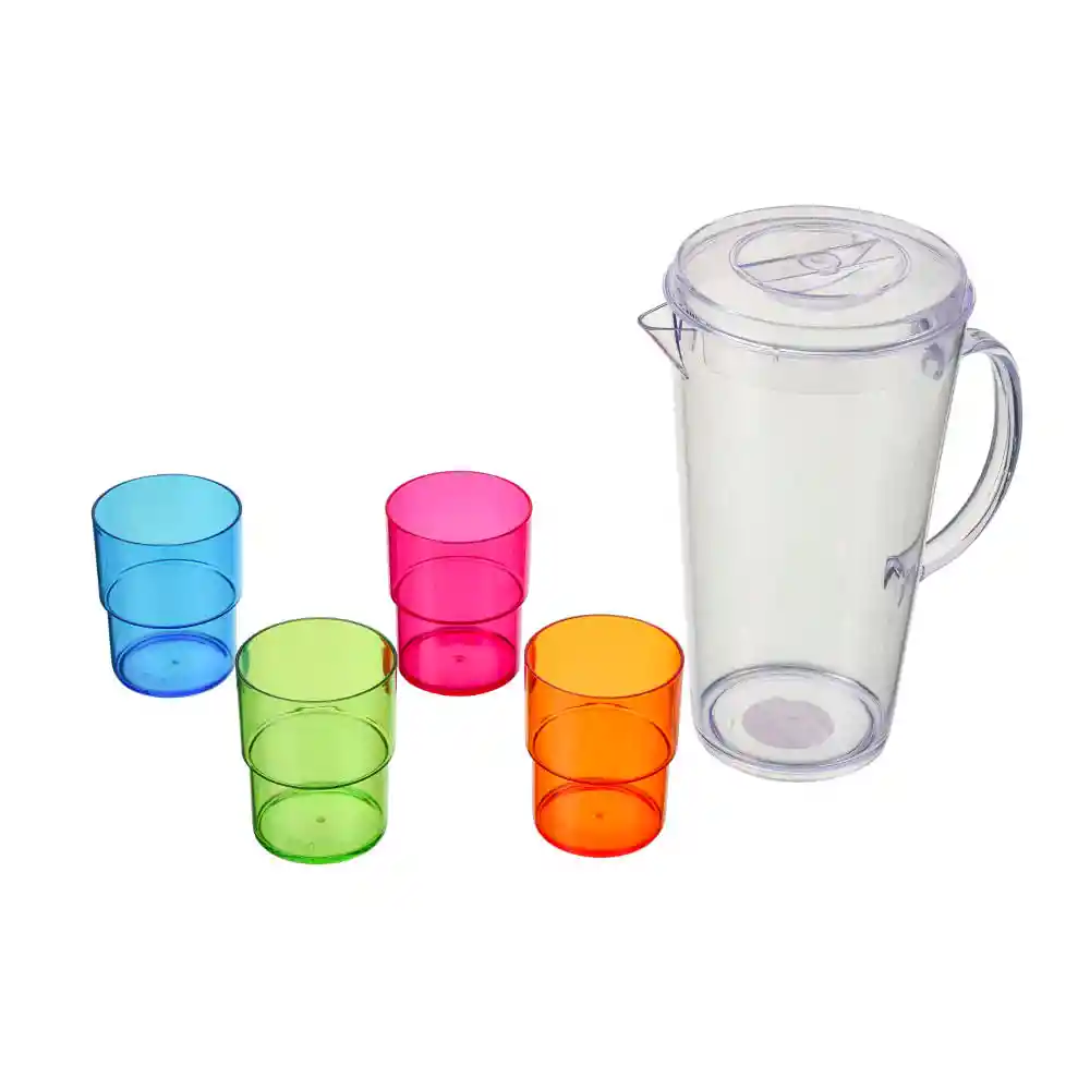 Jarro Con Vasos Krea Interiores