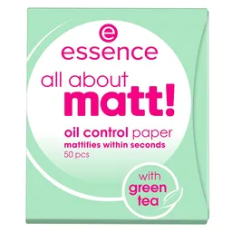 Essence Papel Matificante All About Matt Con té Verde
