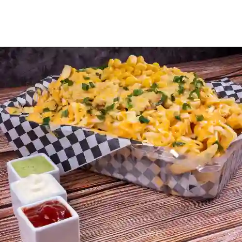 Papas Fritas con Choclo Cremoso