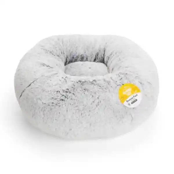 Everyyay Cama Circular Afelpada  Gris  Perro X-Chico