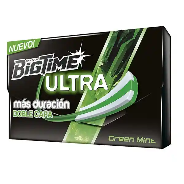 Big Time Chicle Ultra Menta Verde Limpia